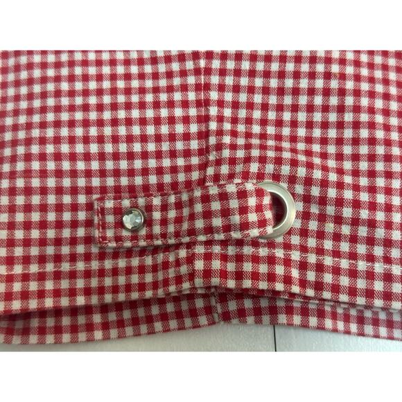 Bandolino Women’s Capri Skimmers Jeans Red & White Check Knees Skimmer Size 10 - Picture 7 of 16